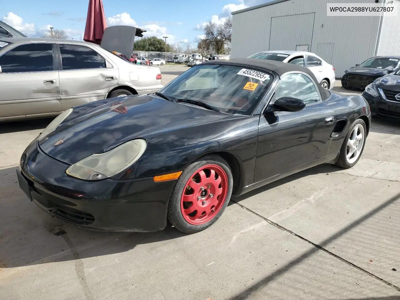 2000 Porsche Boxster VIN: WP0CA2988YU627807 Lot: 45522955