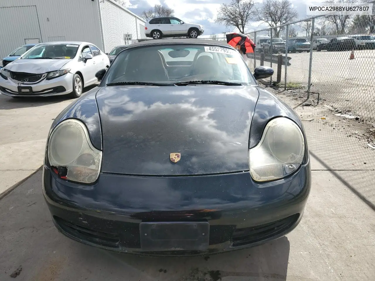 2000 Porsche Boxster VIN: WP0CA2988YU627807 Lot: 45522955