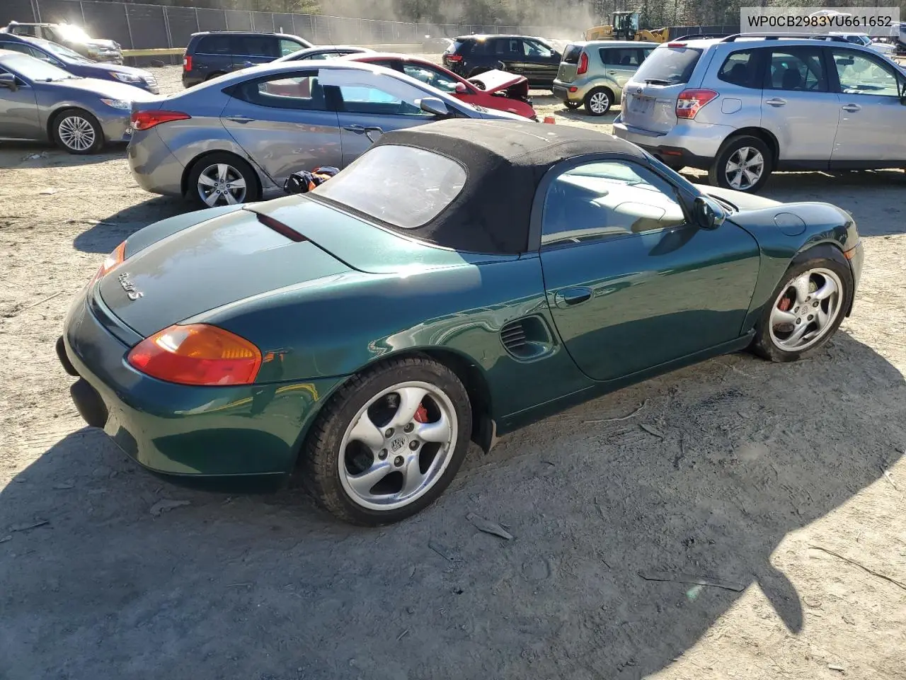 2000 Porsche Boxster S VIN: WP0CB2983YU661652 Lot: 46531305