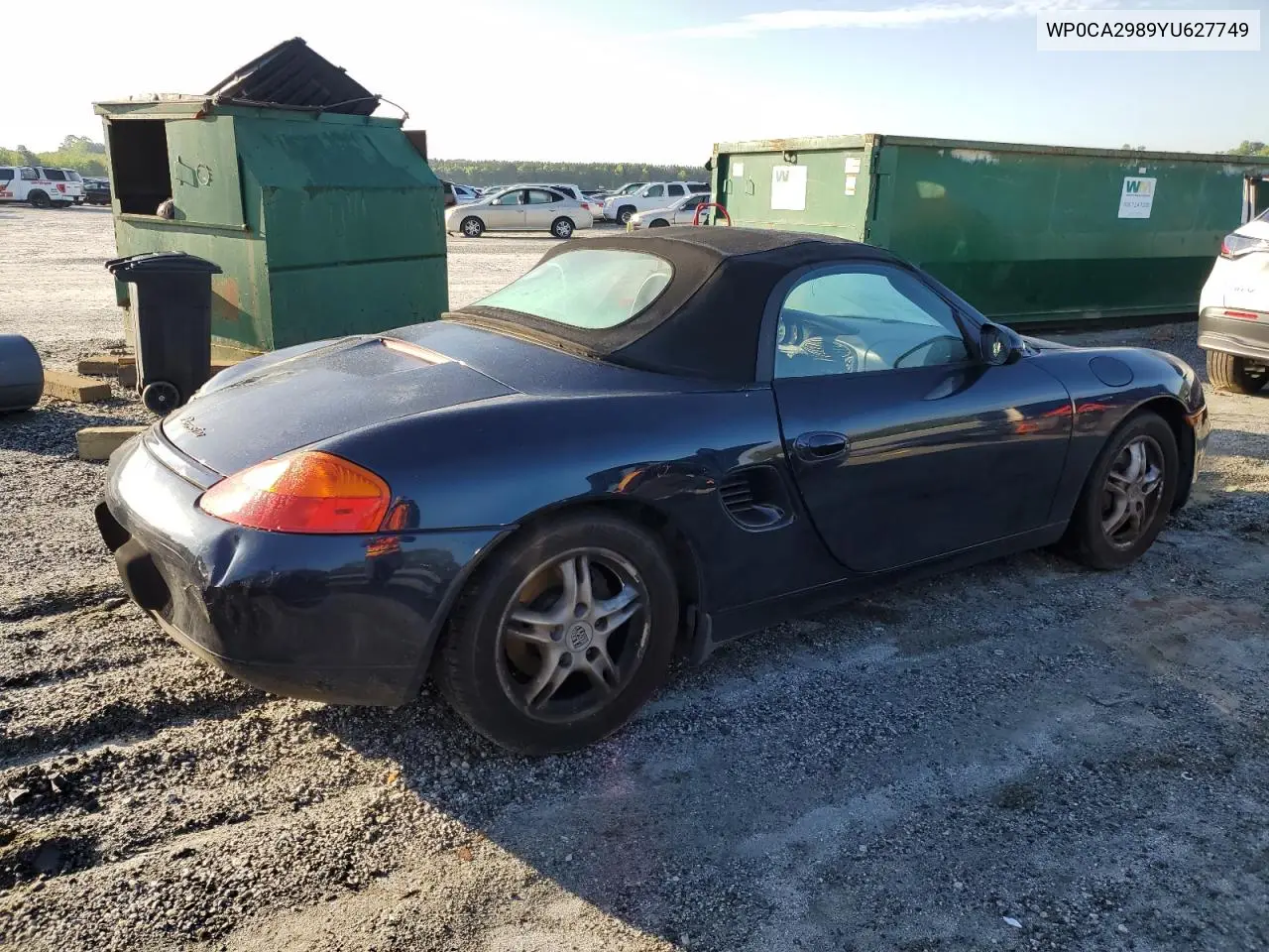 2000 Porsche Boxster VIN: WP0CA2989YU627749 Lot: 54054305