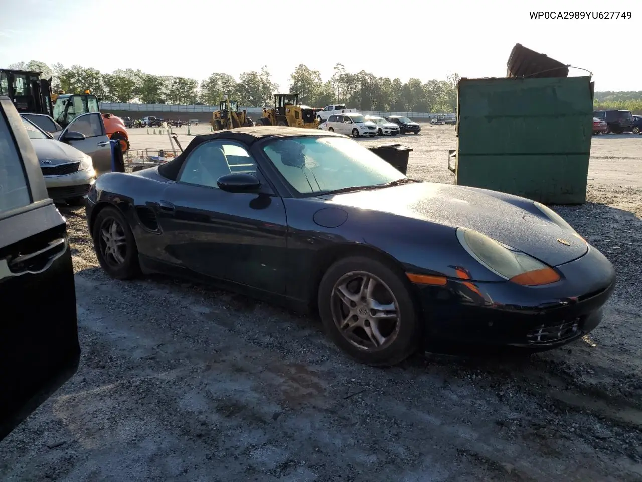2000 Porsche Boxster VIN: WP0CA2989YU627749 Lot: 54054305