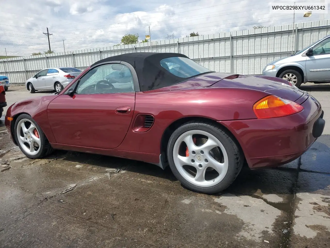2000 Porsche Boxster S VIN: WP0CB298XYU661342 Lot: 54160375