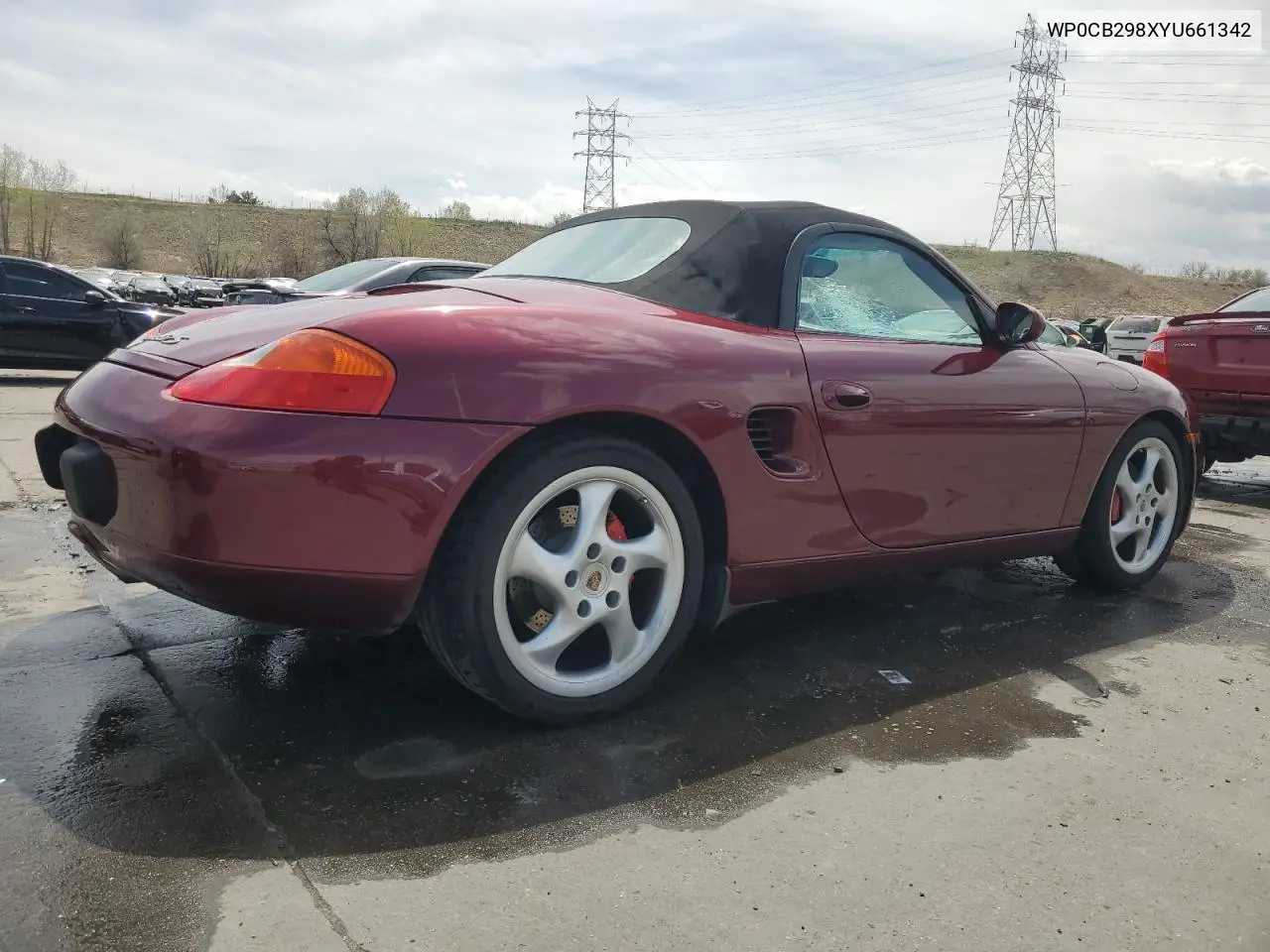 2000 Porsche Boxster S VIN: WP0CB298XYU661342 Lot: 54160375