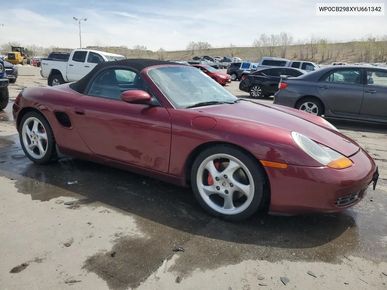 2000 Porsche Boxster S VIN: WP0CB298XYU661342 Lot: 54160375