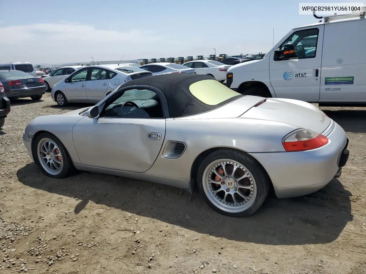 2000 Porsche Boxster S VIN: WP0CB2981YU661004 Lot: 58827065