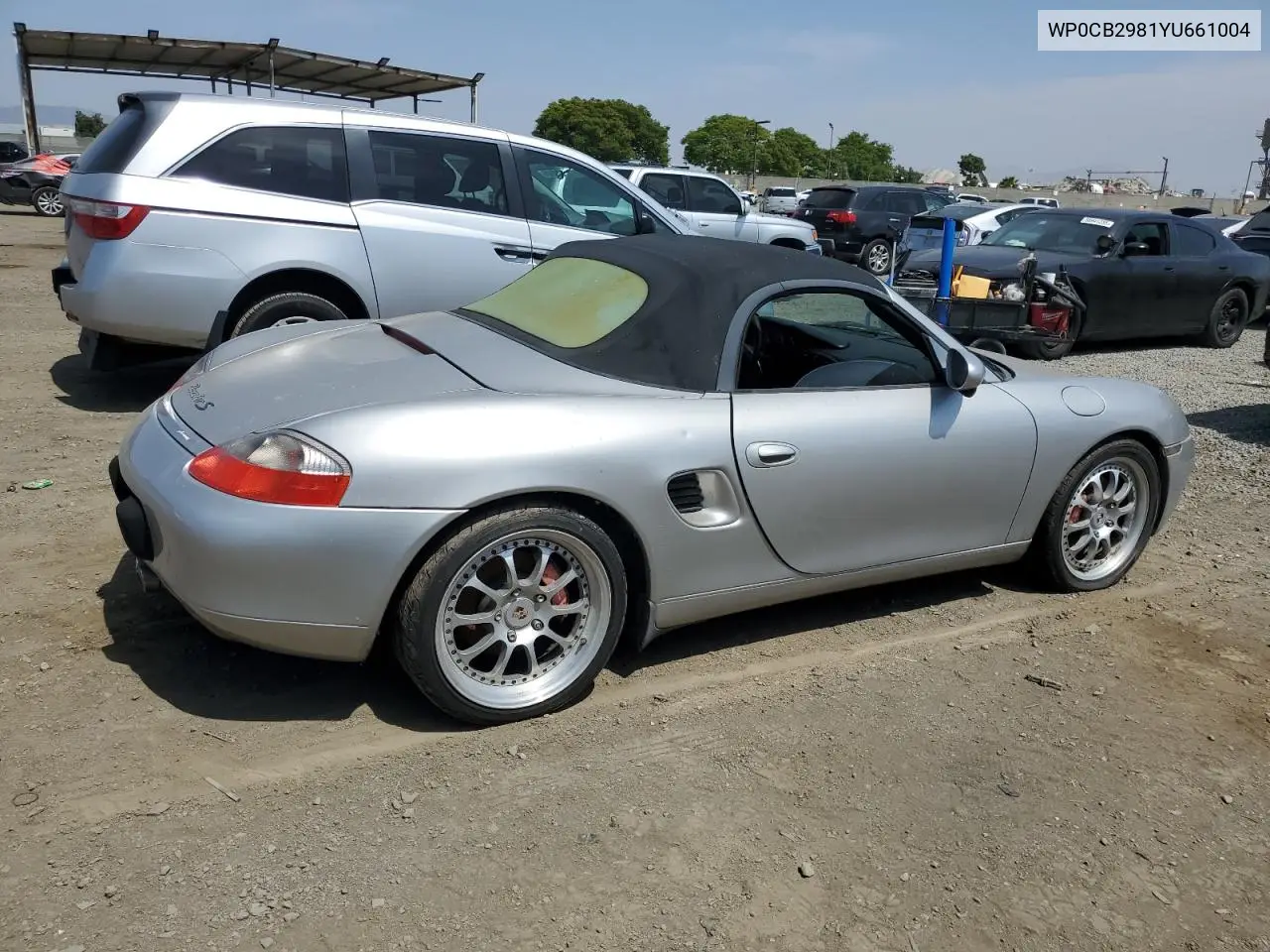 2000 Porsche Boxster S VIN: WP0CB2981YU661004 Lot: 58827065