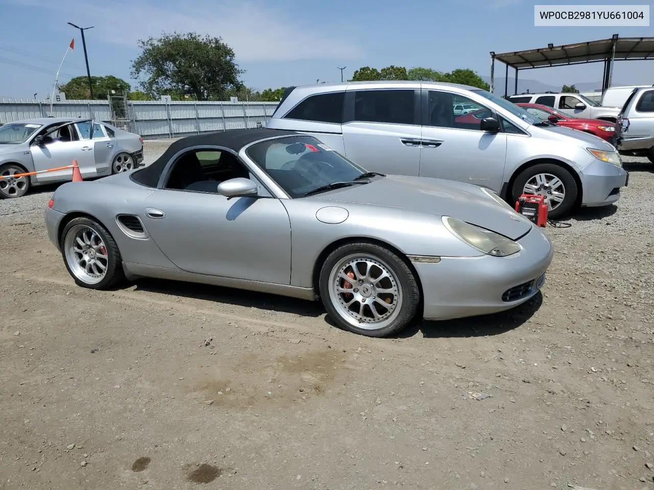 2000 Porsche Boxster S VIN: WP0CB2981YU661004 Lot: 58827065