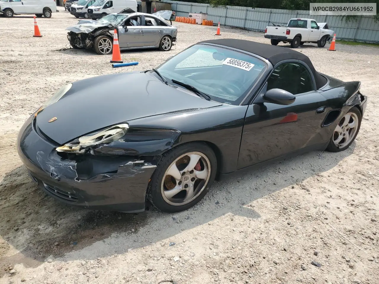2000 Porsche Boxster S VIN: WP0CB2984YU661952 Lot: 58856375