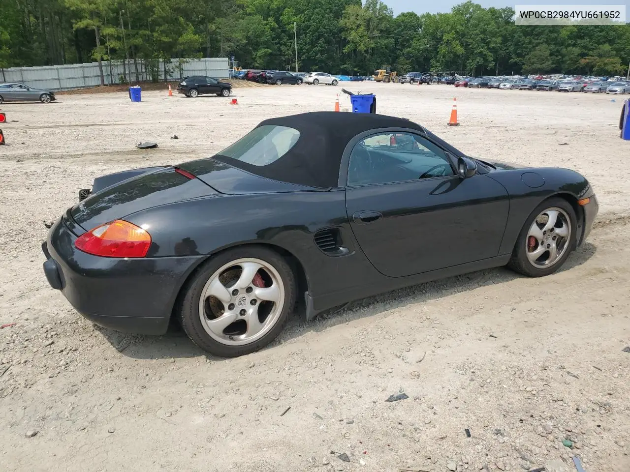2000 Porsche Boxster S VIN: WP0CB2984YU661952 Lot: 58856375