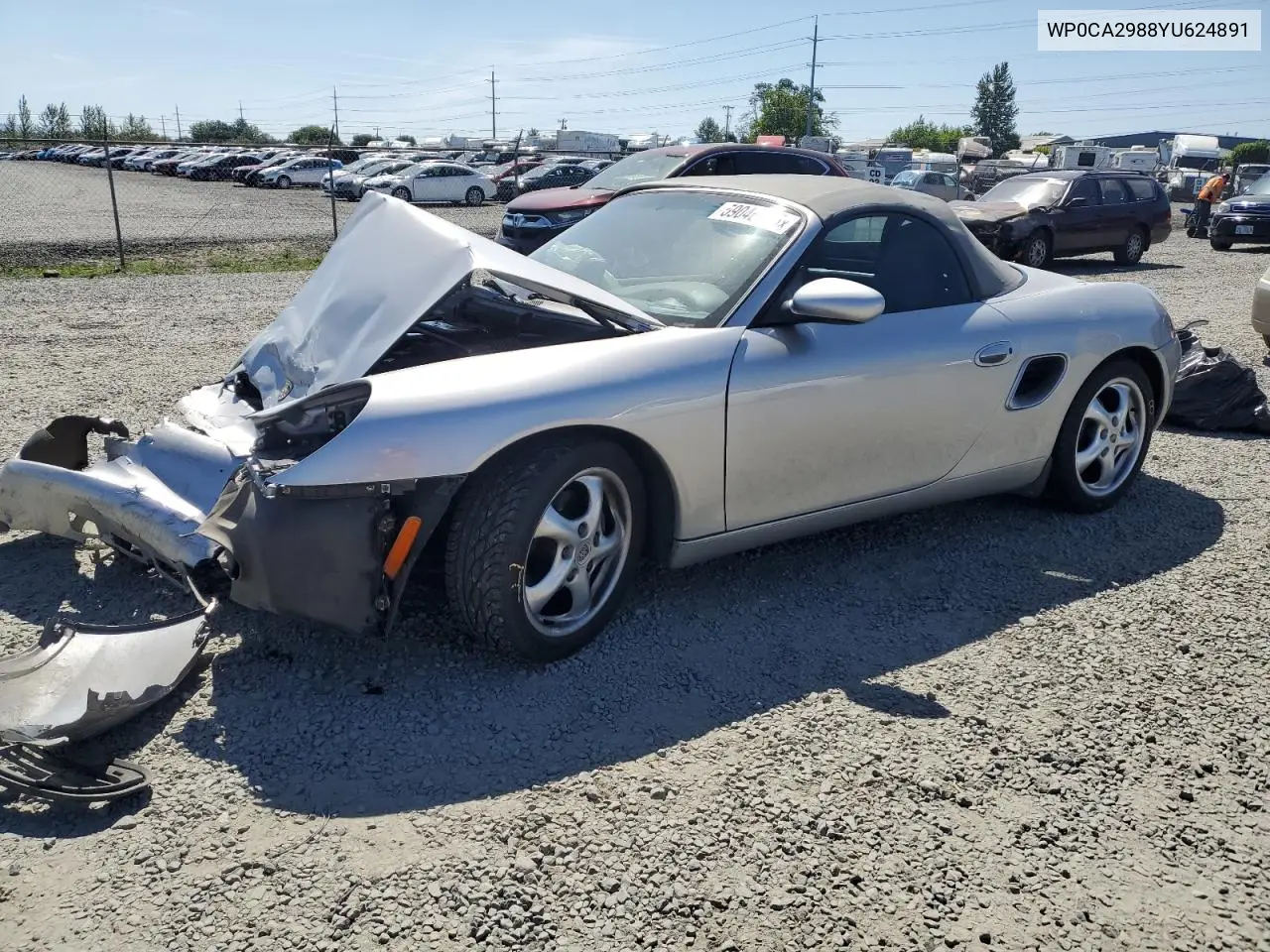 2000 Porsche Boxster VIN: WP0CA2988YU624891 Lot: 59046335