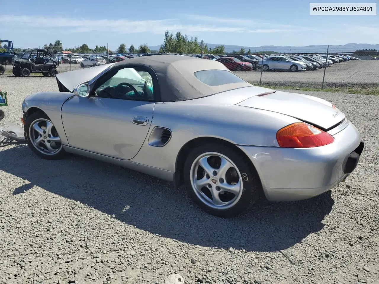 2000 Porsche Boxster VIN: WP0CA2988YU624891 Lot: 59046335