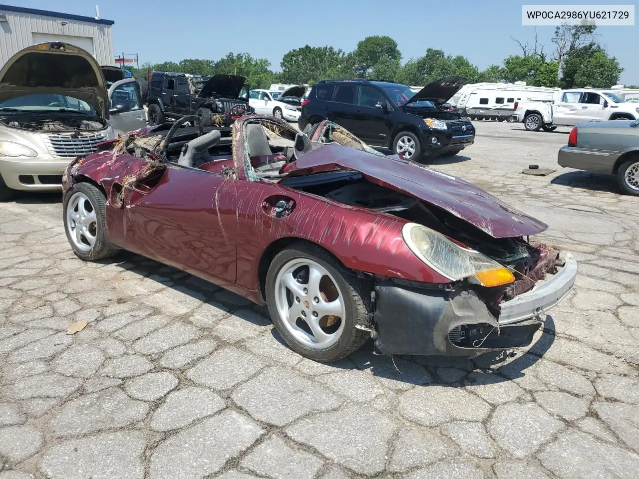 2000 Porsche Boxster VIN: WP0CA2986YU621729 Lot: 59623435