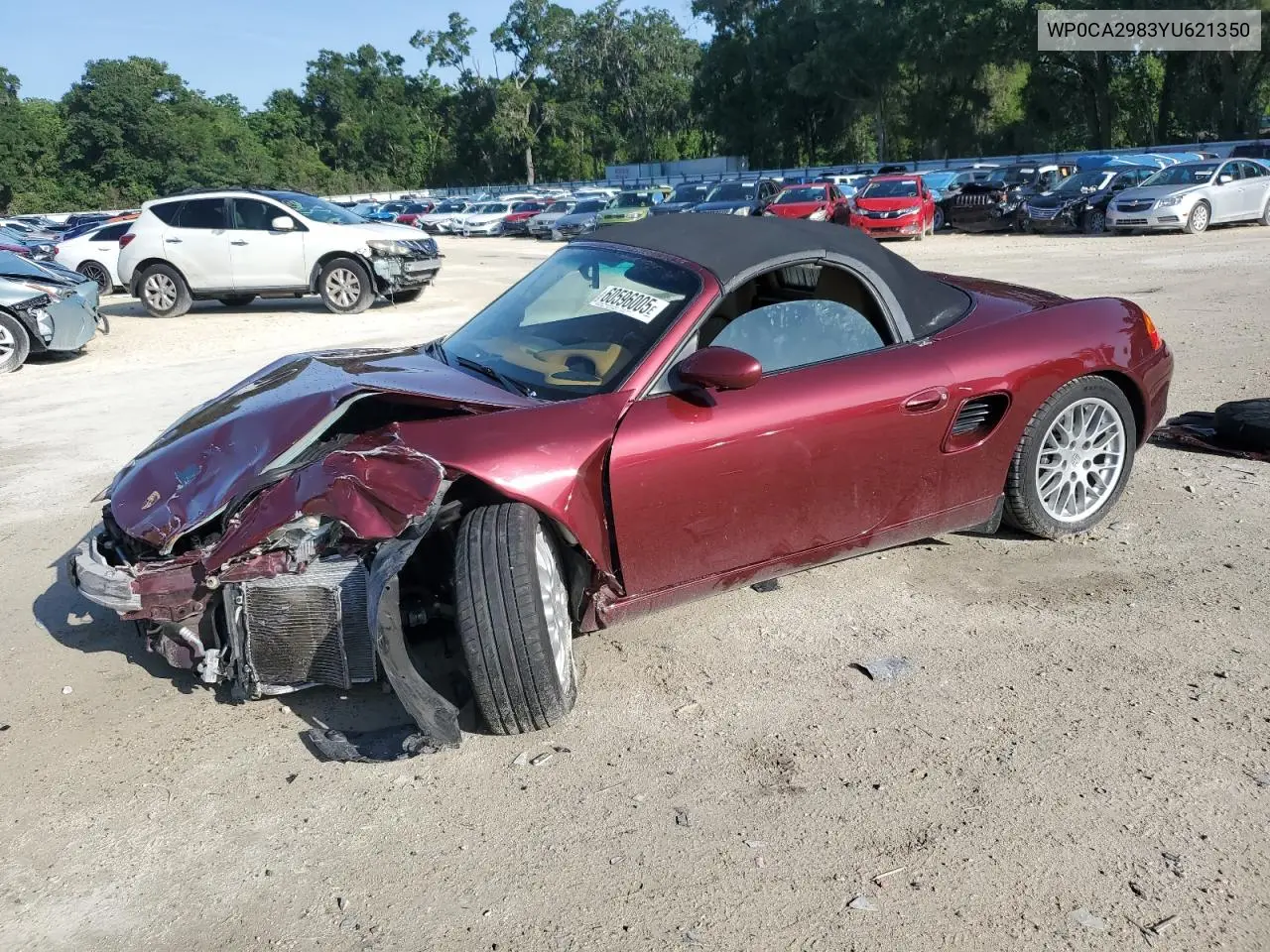 2000 Porsche Boxster VIN: WP0CA2983YU621350 Lot: 60596005