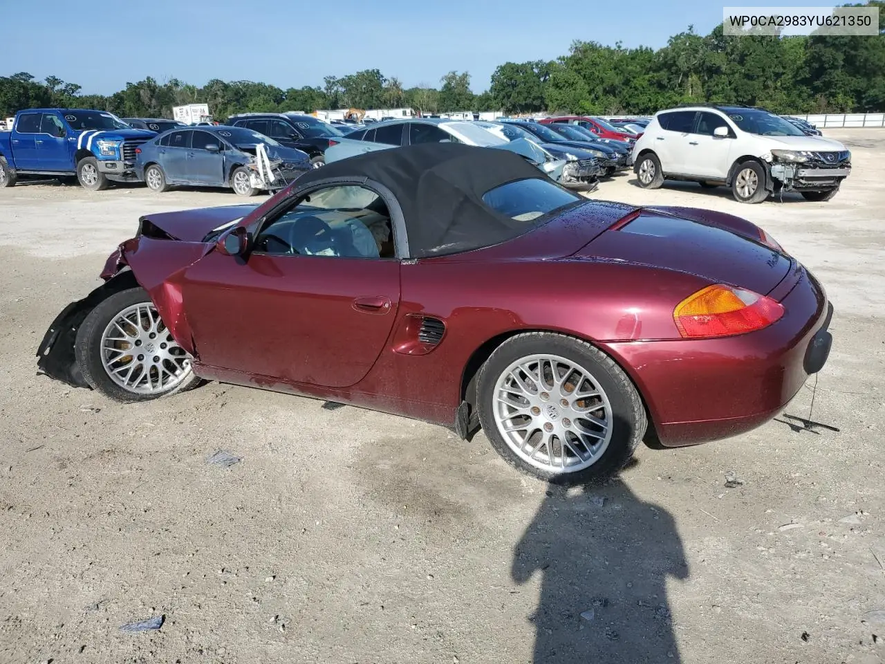 2000 Porsche Boxster VIN: WP0CA2983YU621350 Lot: 60596005