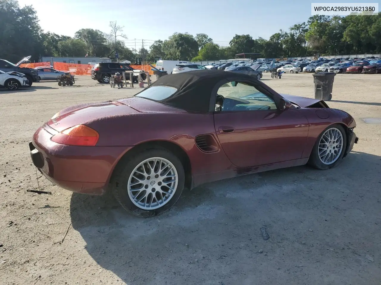 2000 Porsche Boxster VIN: WP0CA2983YU621350 Lot: 60596005