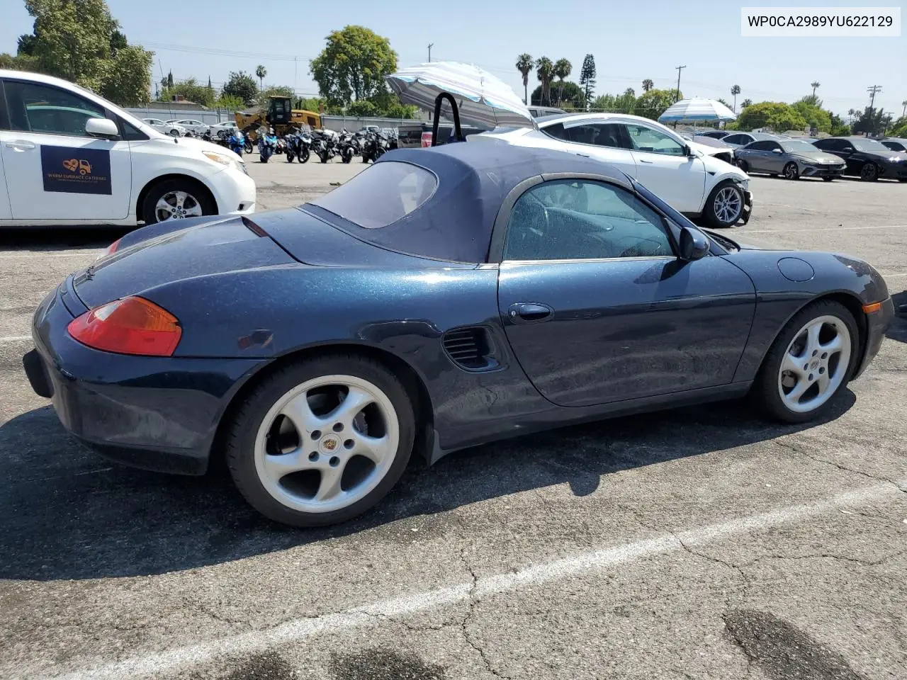2000 Porsche Boxster VIN: WP0CA2989YU622129 Lot: 62018105
