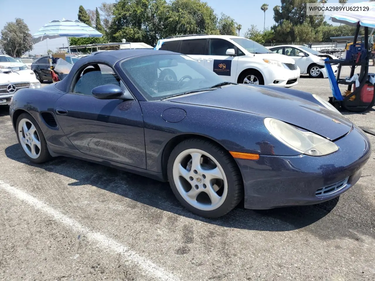 2000 Porsche Boxster VIN: WP0CA2989YU622129 Lot: 62018105