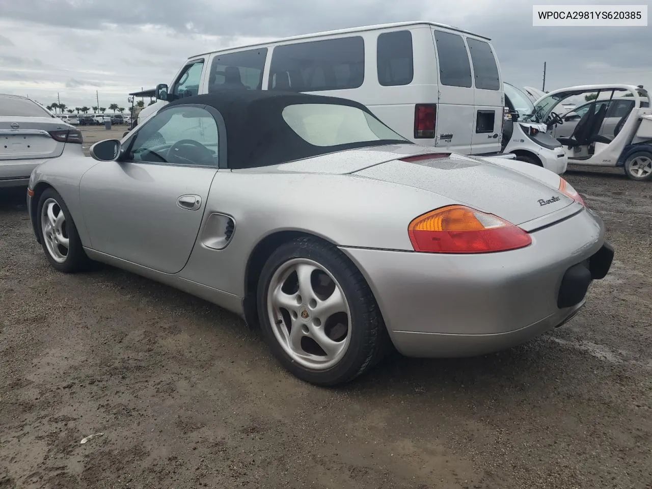 2000 Porsche Boxster VIN: WP0CA2981YS620385 Lot: 75085534