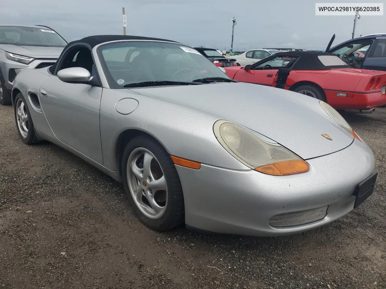 2000 Porsche Boxster VIN: WP0CA2981YS620385 Lot: 75085534