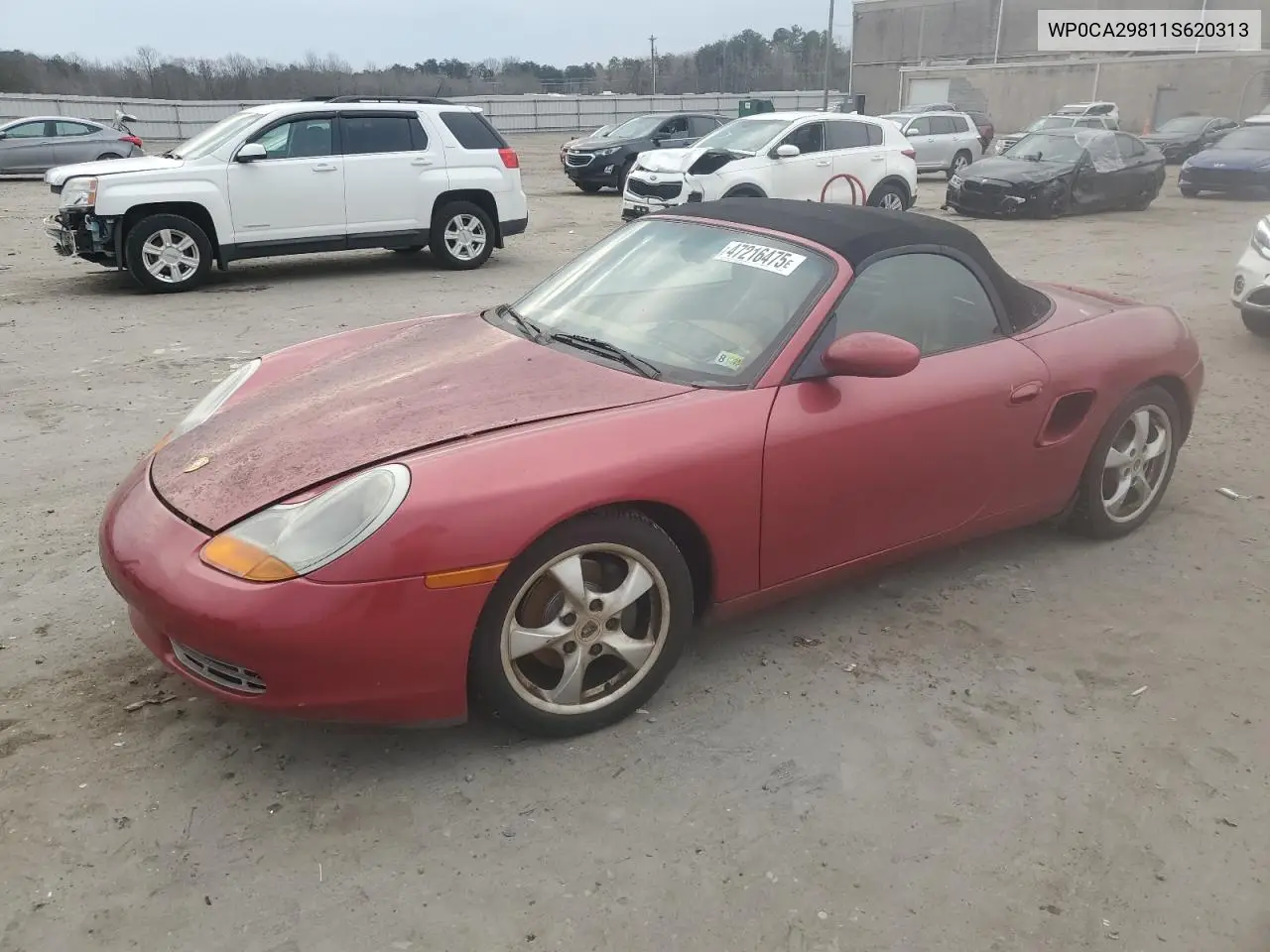 2001 Porsche Boxster VIN: WP0CA29811S620313 Lot: 47216475