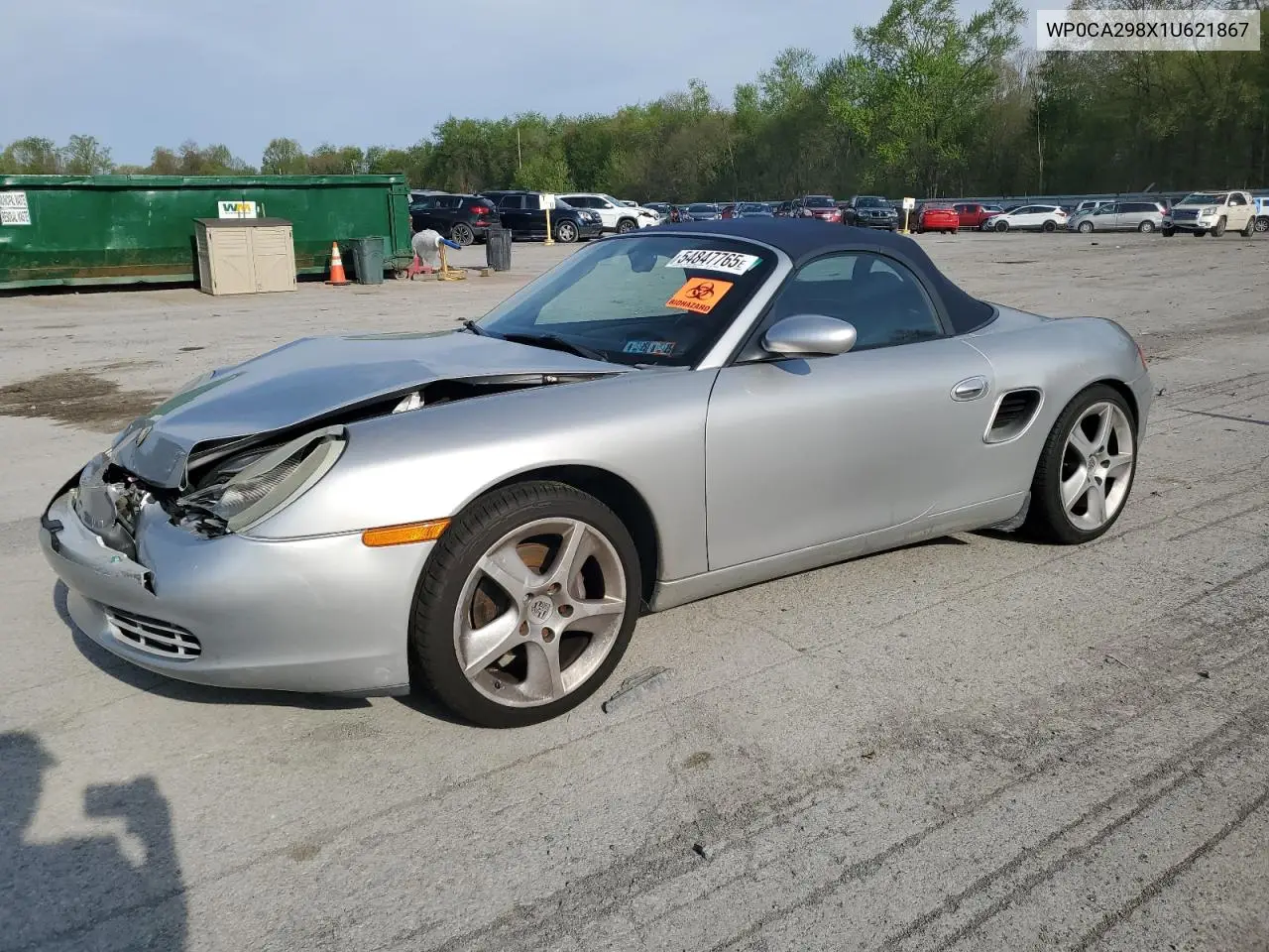 2001 Porsche Boxster VIN: WP0CA298X1U621867 Lot: 54847765