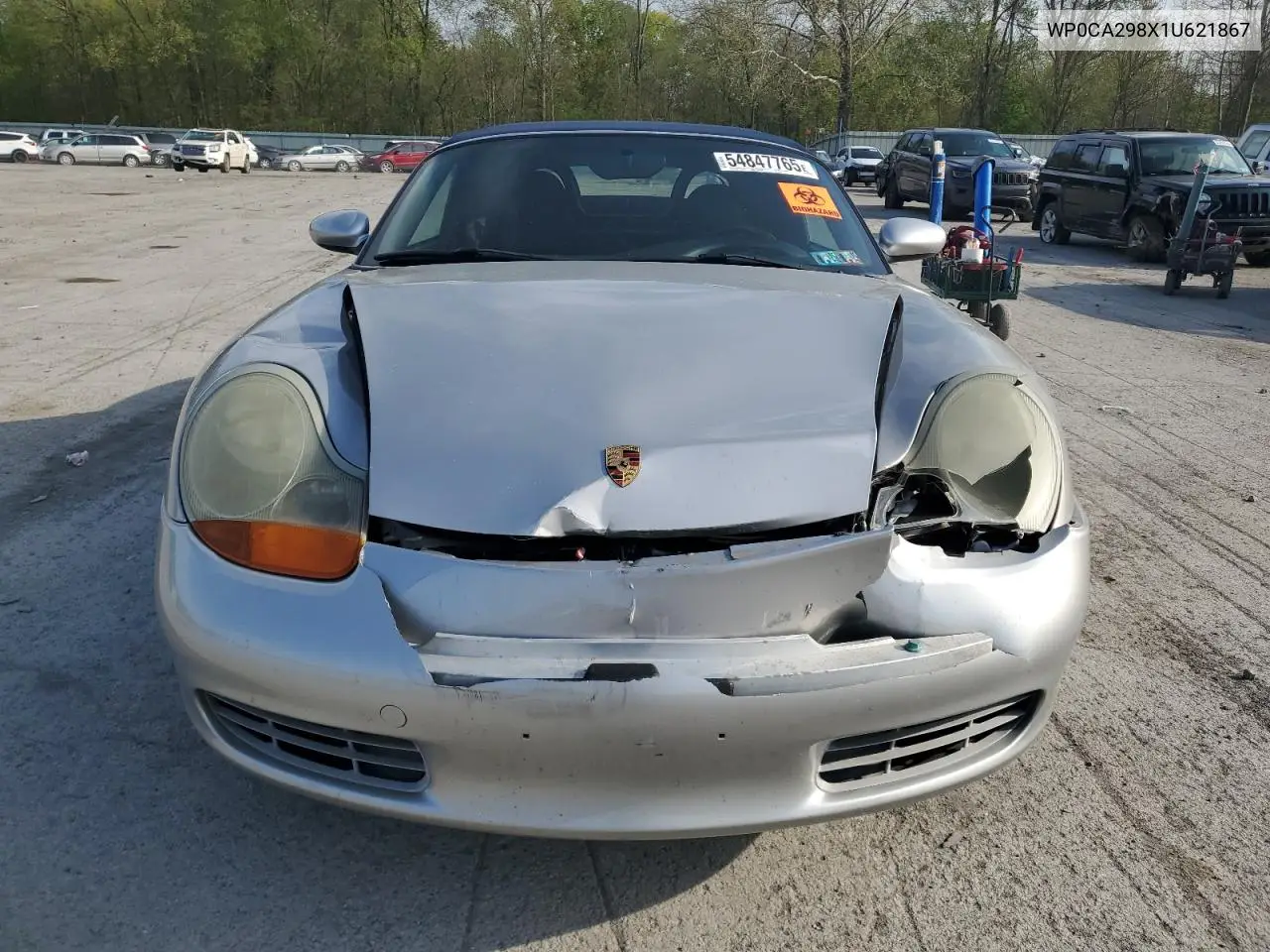 2001 Porsche Boxster VIN: WP0CA298X1U621867 Lot: 54847765