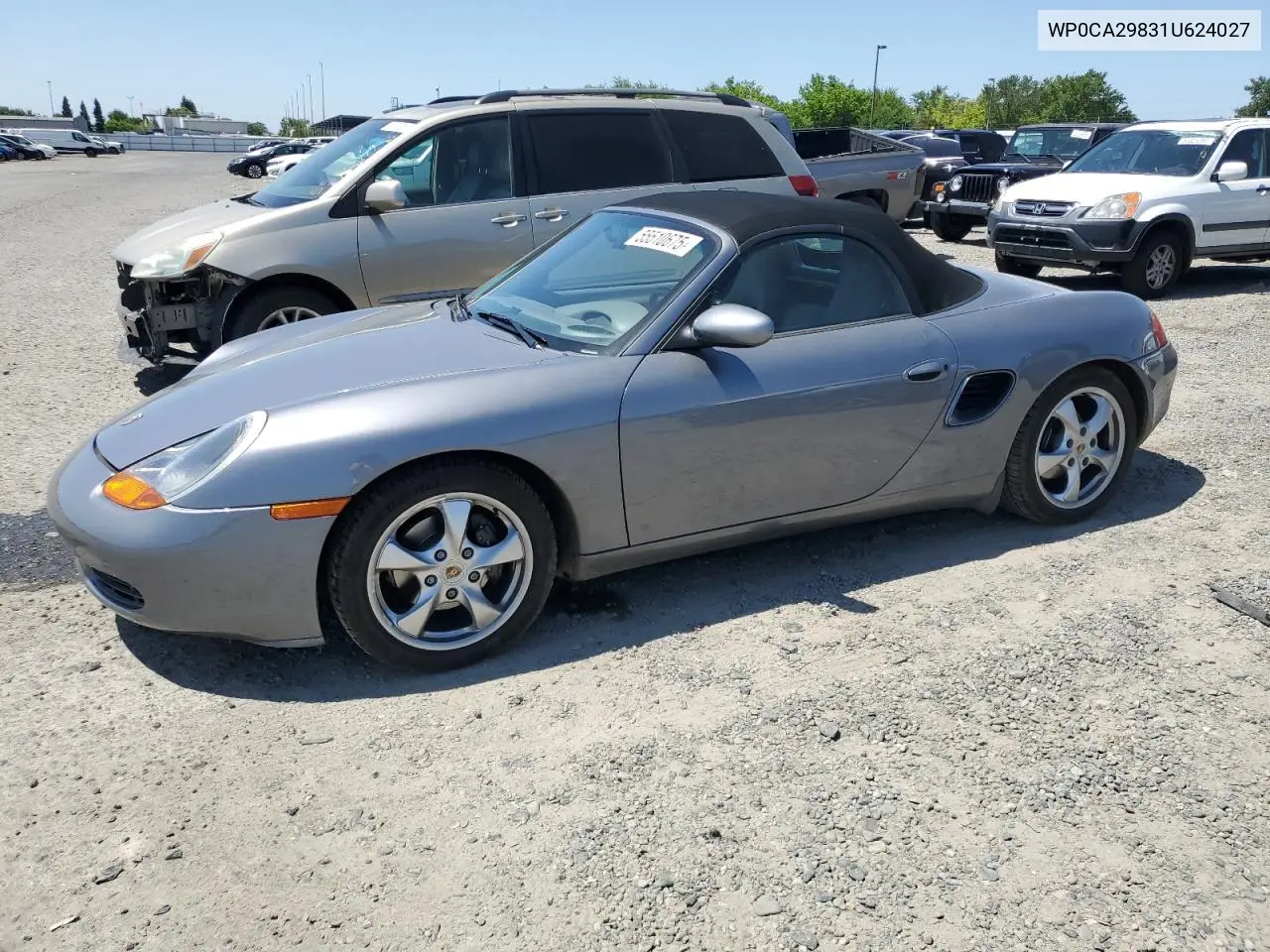 2001 Porsche Boxster VIN: WP0CA29831U624027 Lot: 55510675