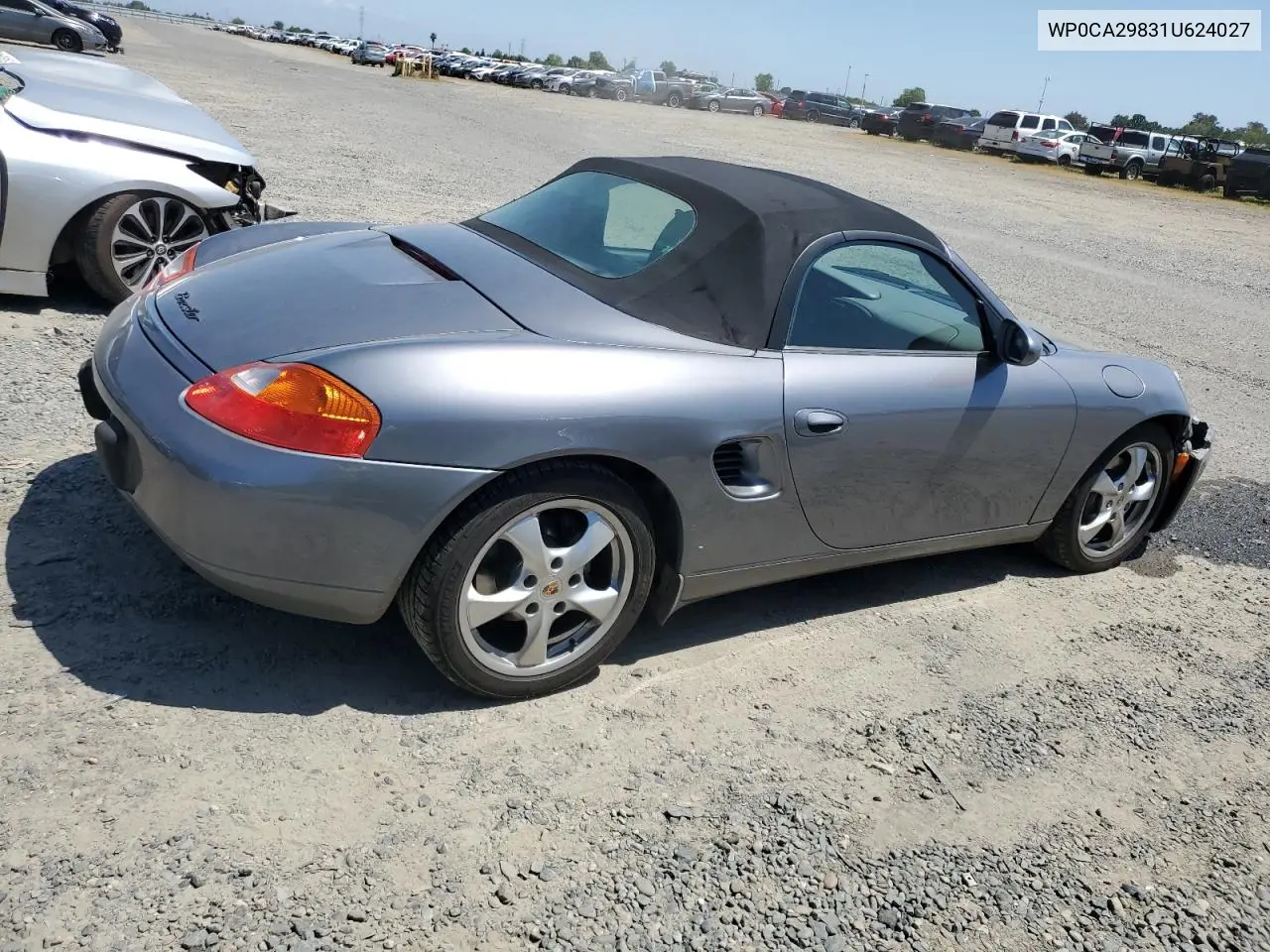 2001 Porsche Boxster VIN: WP0CA29831U624027 Lot: 55510675
