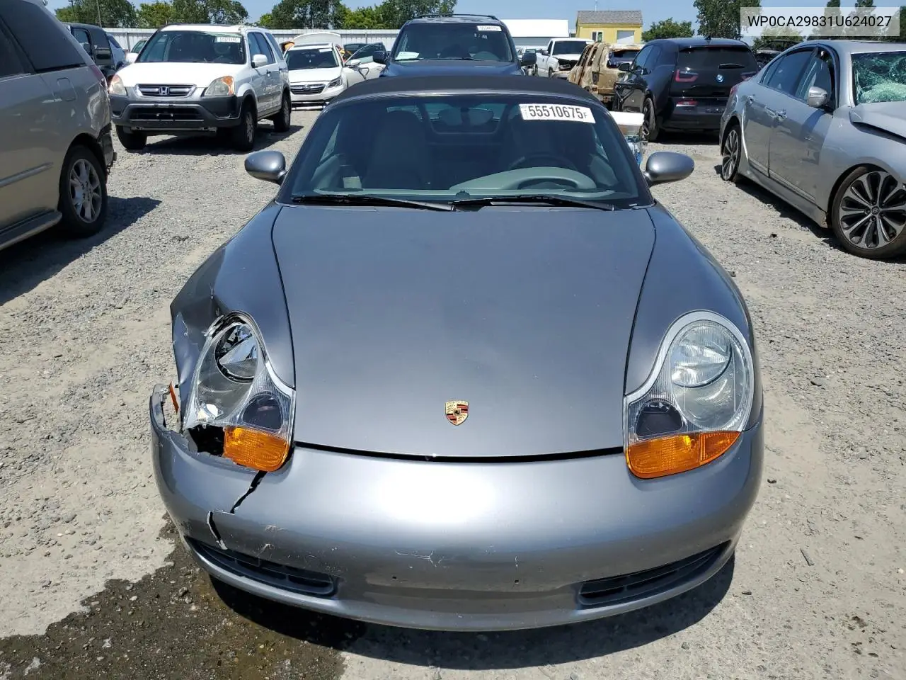 2001 Porsche Boxster VIN: WP0CA29831U624027 Lot: 55510675