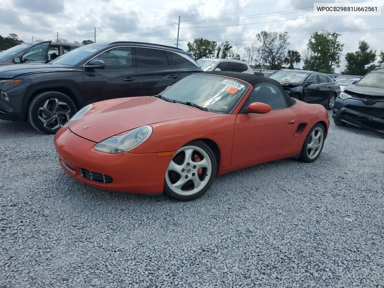 2001 Porsche Boxster S VIN: WP0CB29881U662561 Lot: 55586375