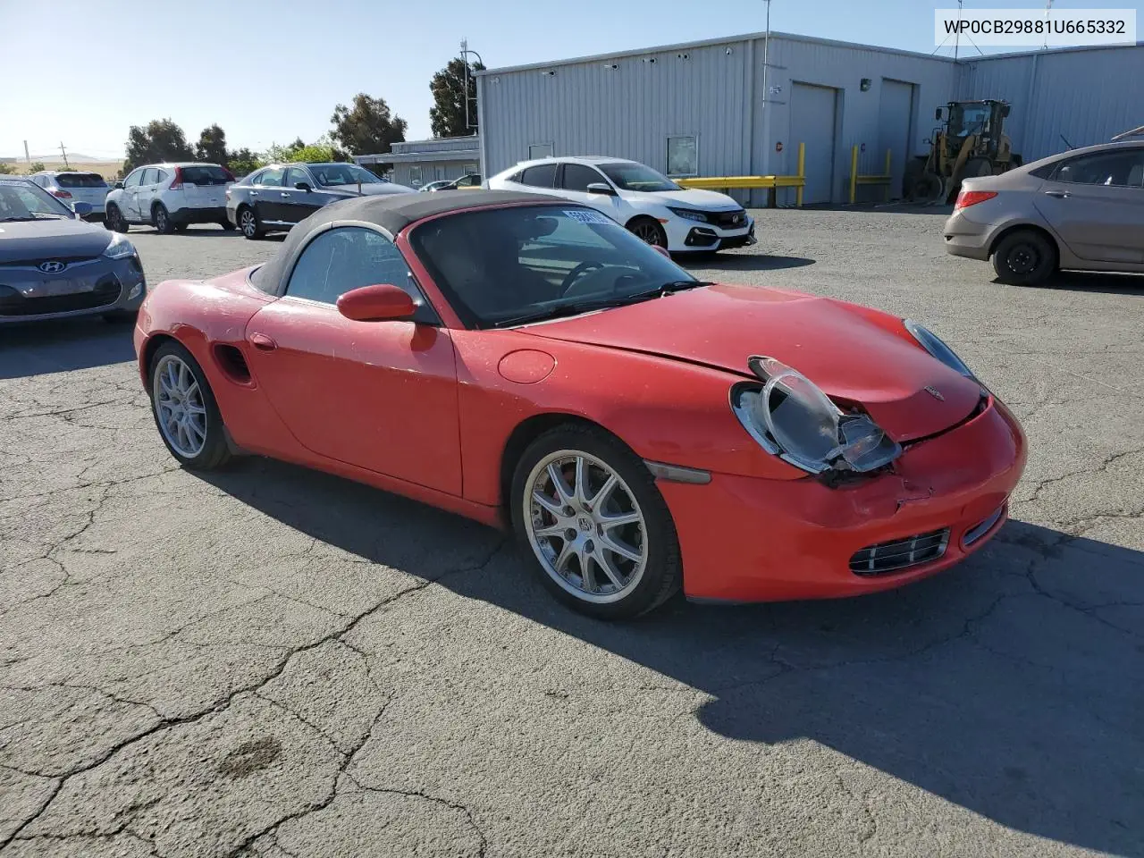 2001 Porsche Boxster S VIN: WP0CB29881U665332 Lot: 55847195