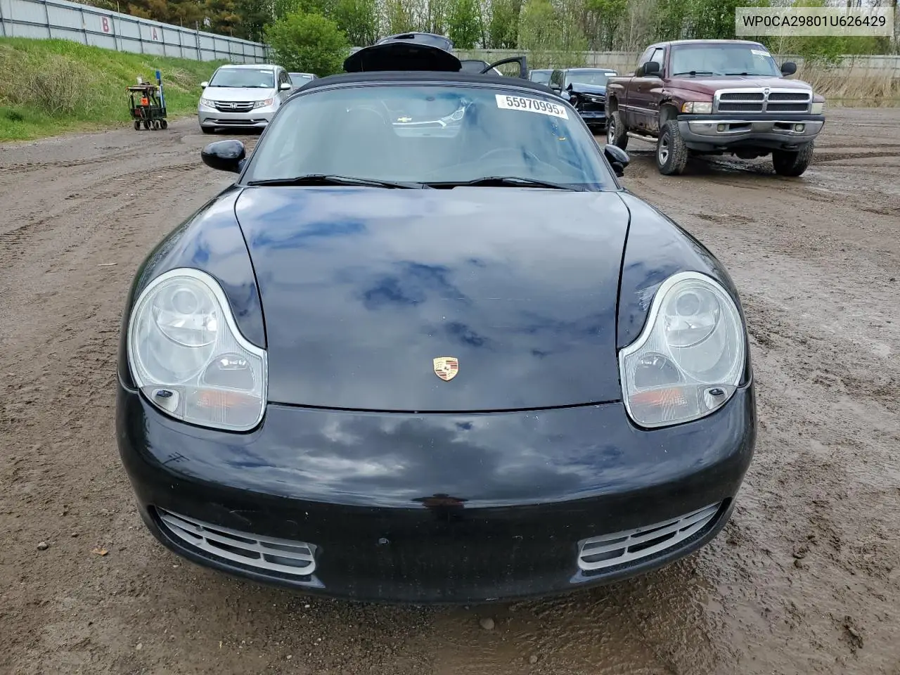 2001 Porsche Boxster VIN: WP0CA29801U626429 Lot: 55970995