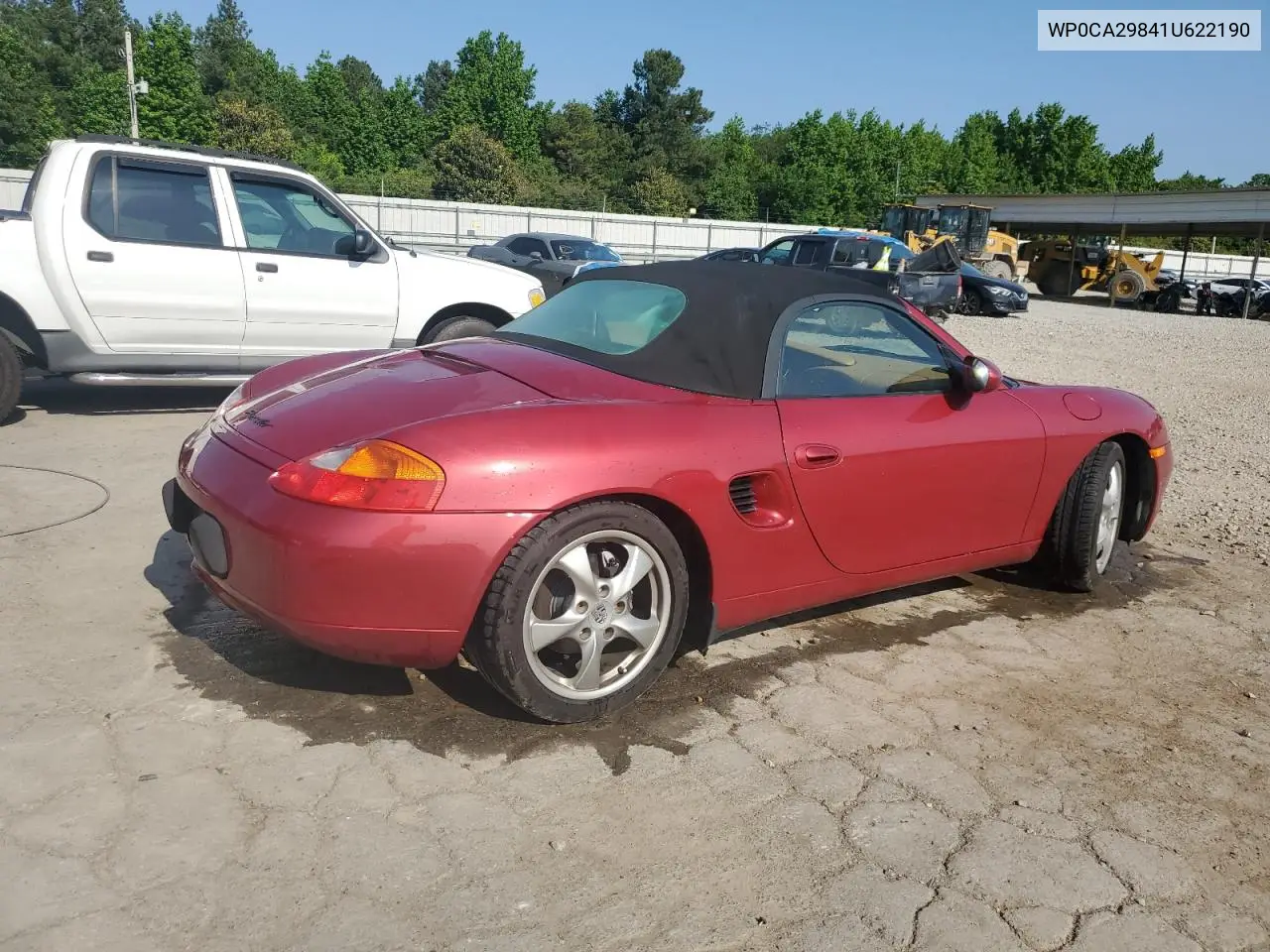 2001 Porsche Boxster VIN: WP0CA29841U622190 Lot: 58396935