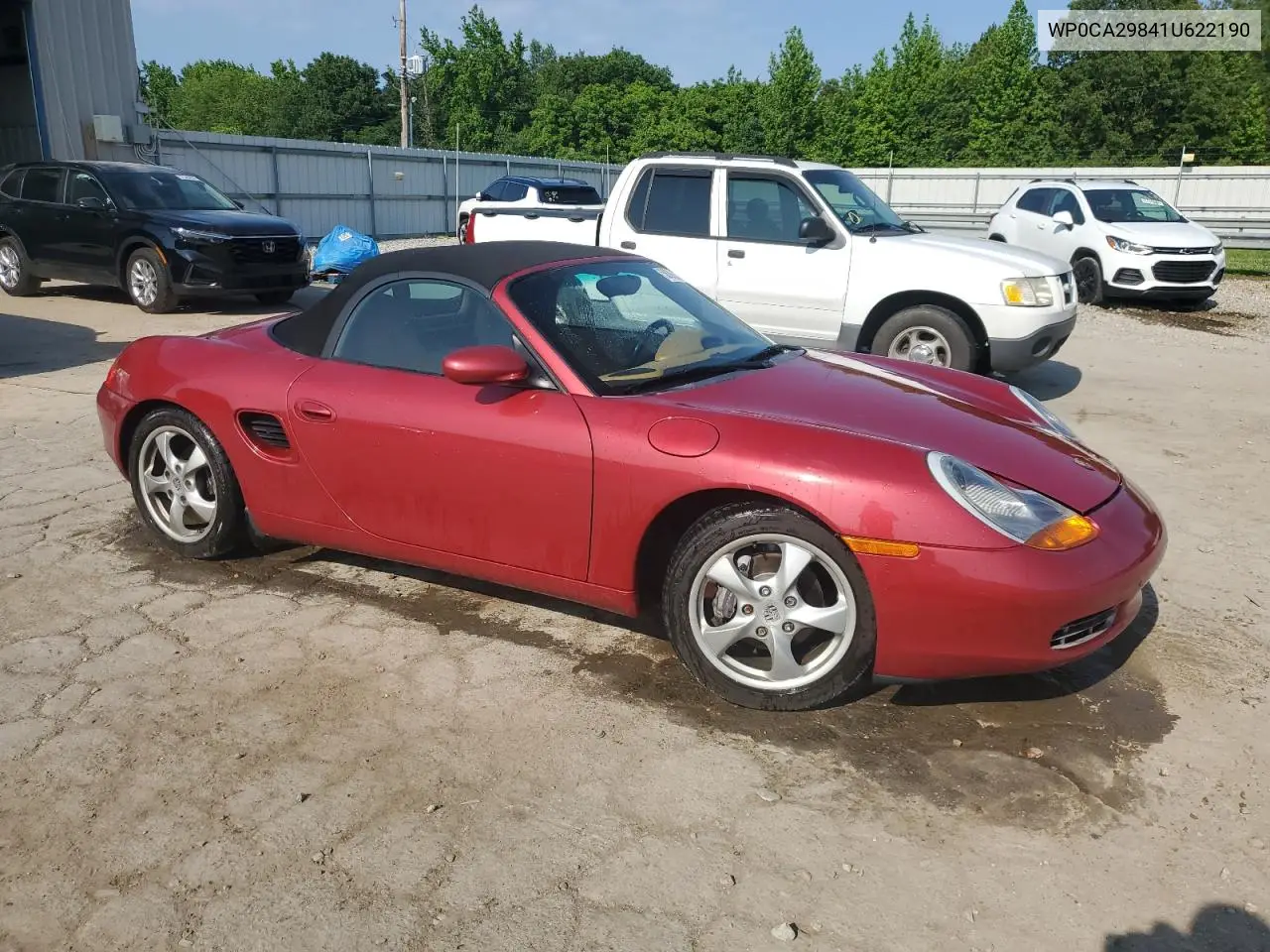 2001 Porsche Boxster VIN: WP0CA29841U622190 Lot: 58396935