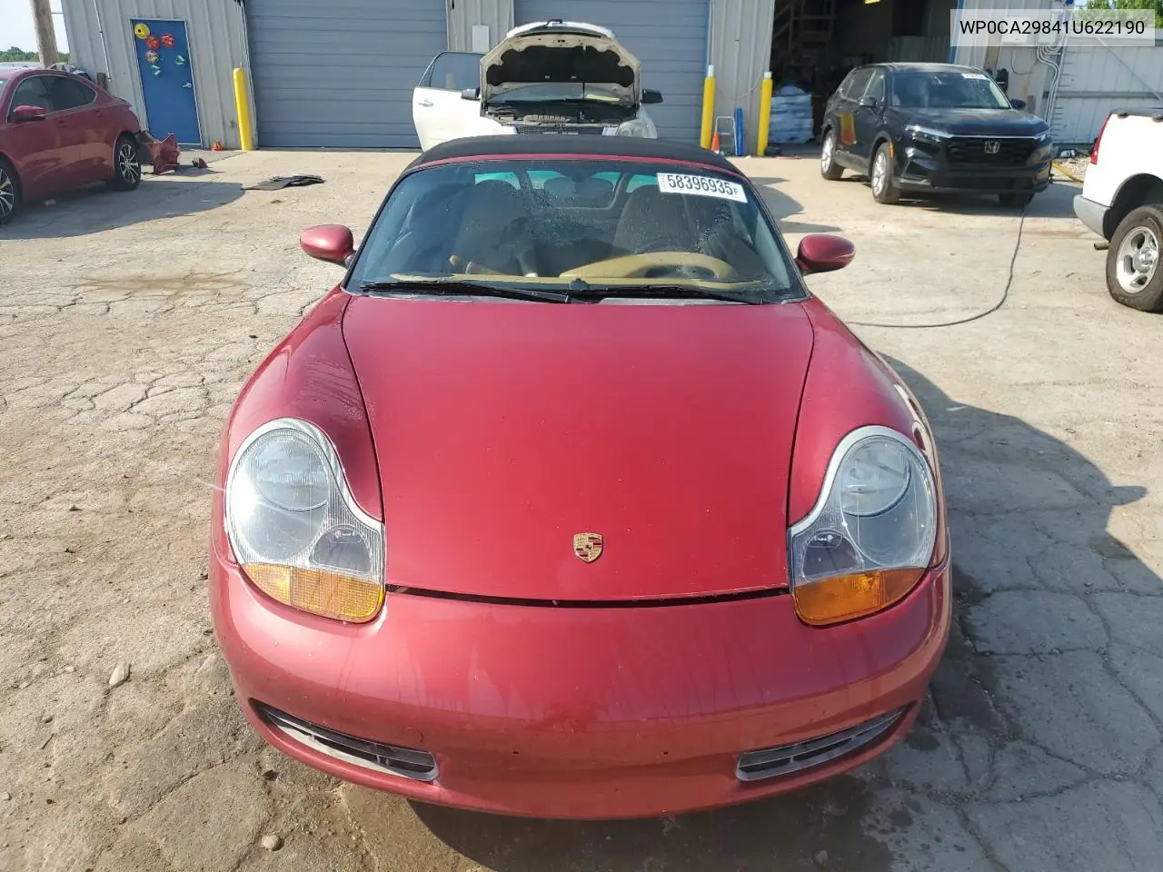 2001 Porsche Boxster VIN: WP0CA29841U622190 Lot: 58396935