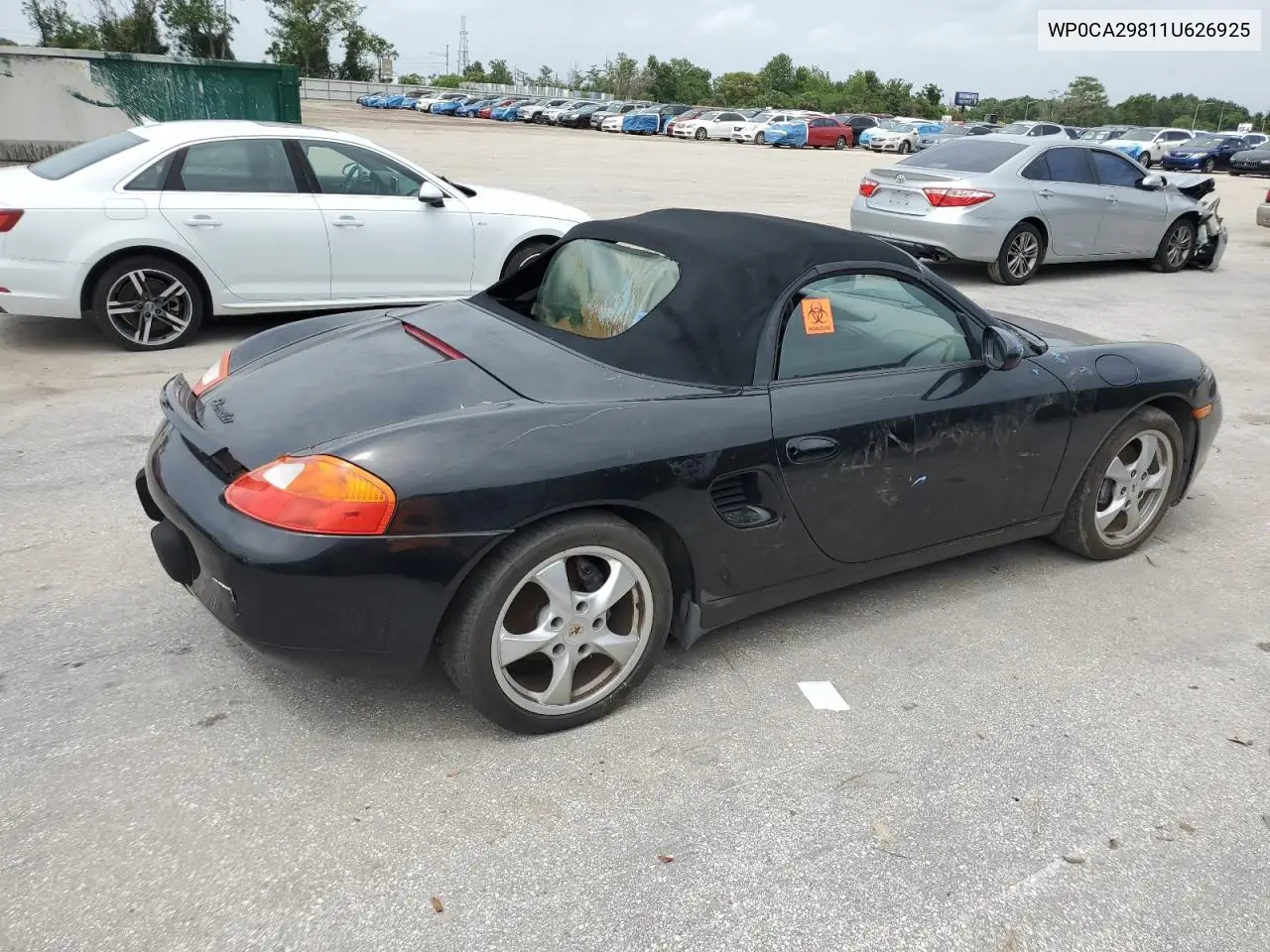 2001 Porsche Boxster VIN: WP0CA29811U626925 Lot: 59632415