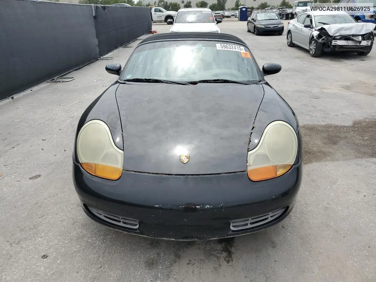 2001 Porsche Boxster VIN: WP0CA29811U626925 Lot: 59632415