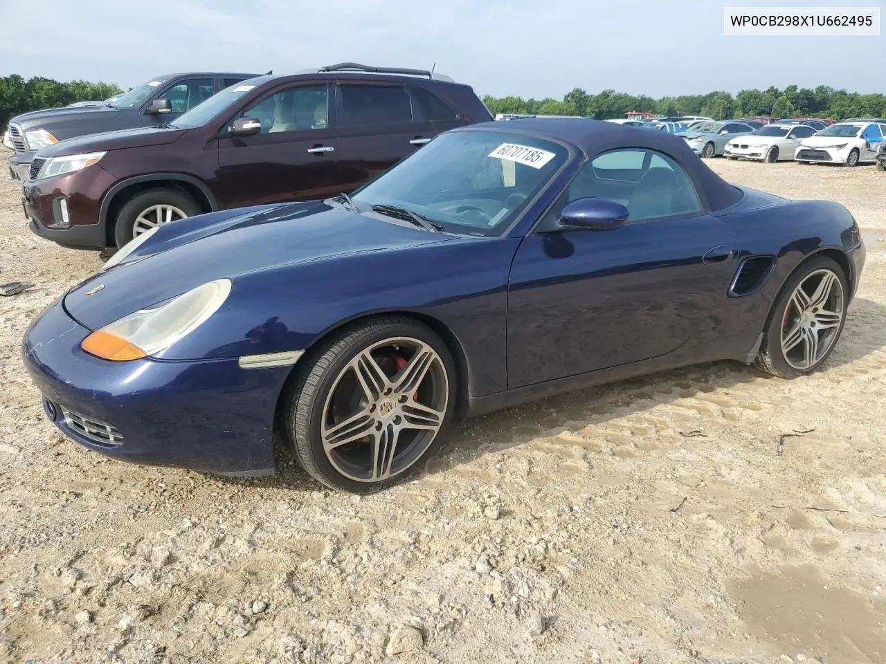 2001 Porsche Boxster S VIN: WP0CB298X1U662495 Lot: 60707185