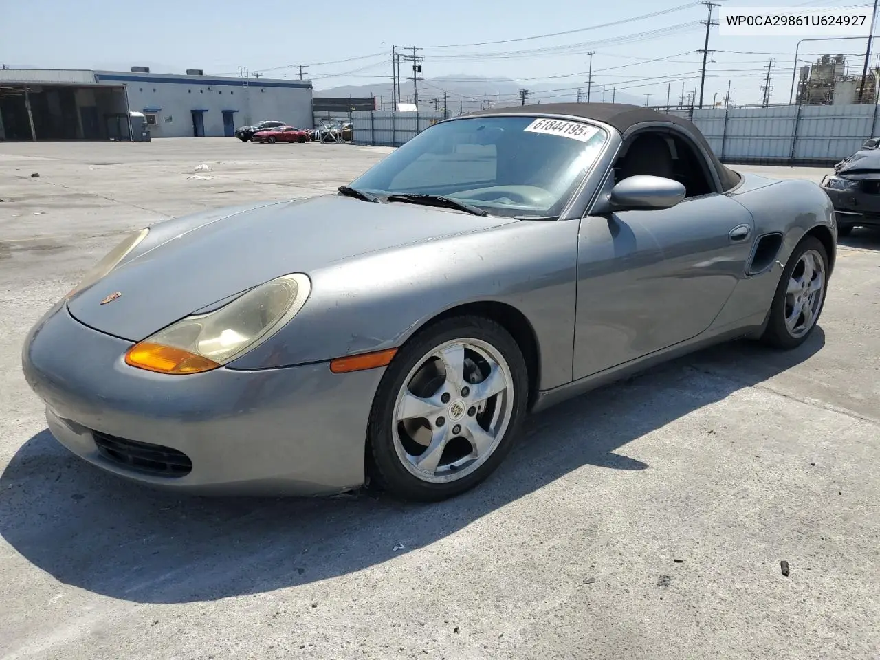 2001 Porsche Boxster VIN: WP0CA29861U624927 Lot: 61844195