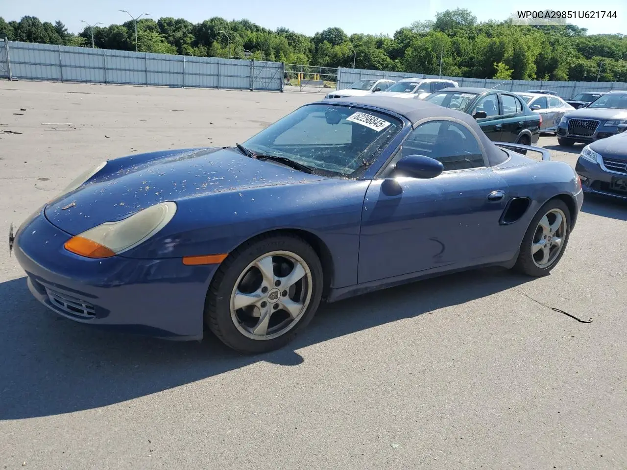 2001 Porsche Boxster VIN: WP0CA29851U621744 Lot: 62298845