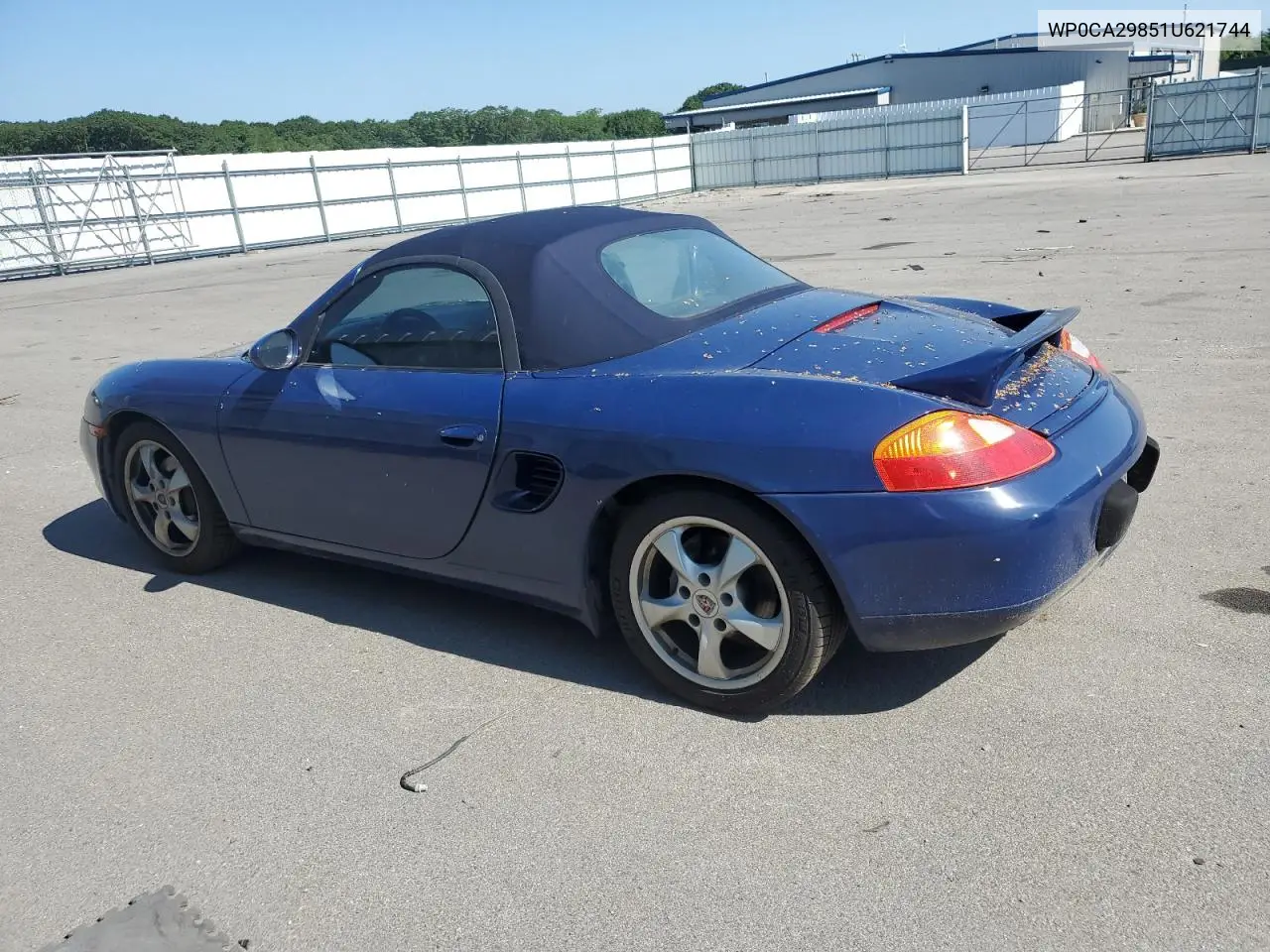 2001 Porsche Boxster VIN: WP0CA29851U621744 Lot: 62298845