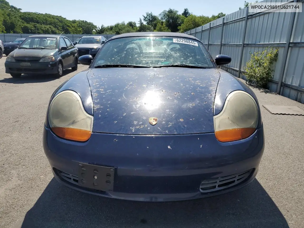 2001 Porsche Boxster VIN: WP0CA29851U621744 Lot: 62298845