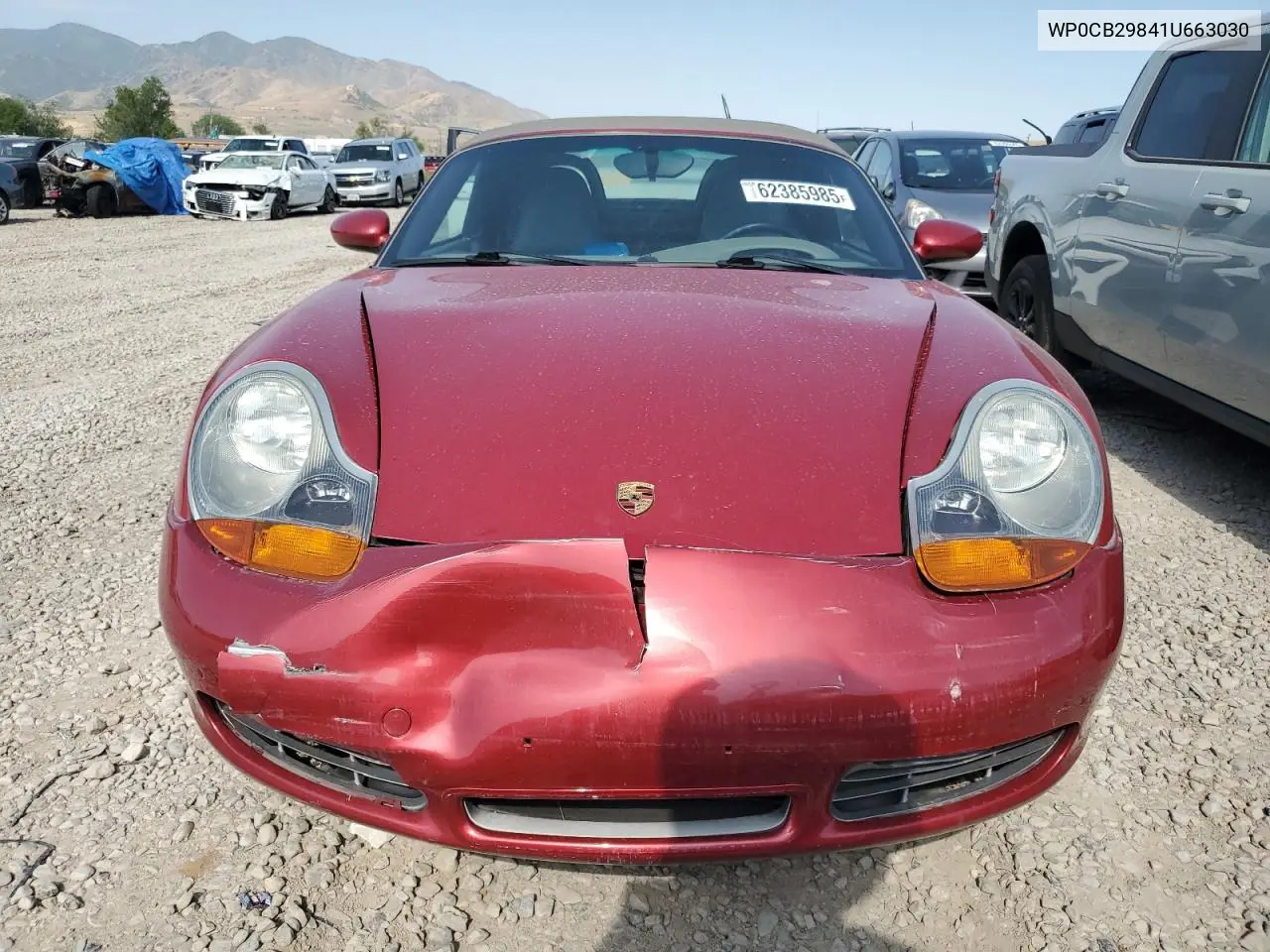 2001 Porsche Boxster S VIN: WP0CB29841U663030 Lot: 62385985