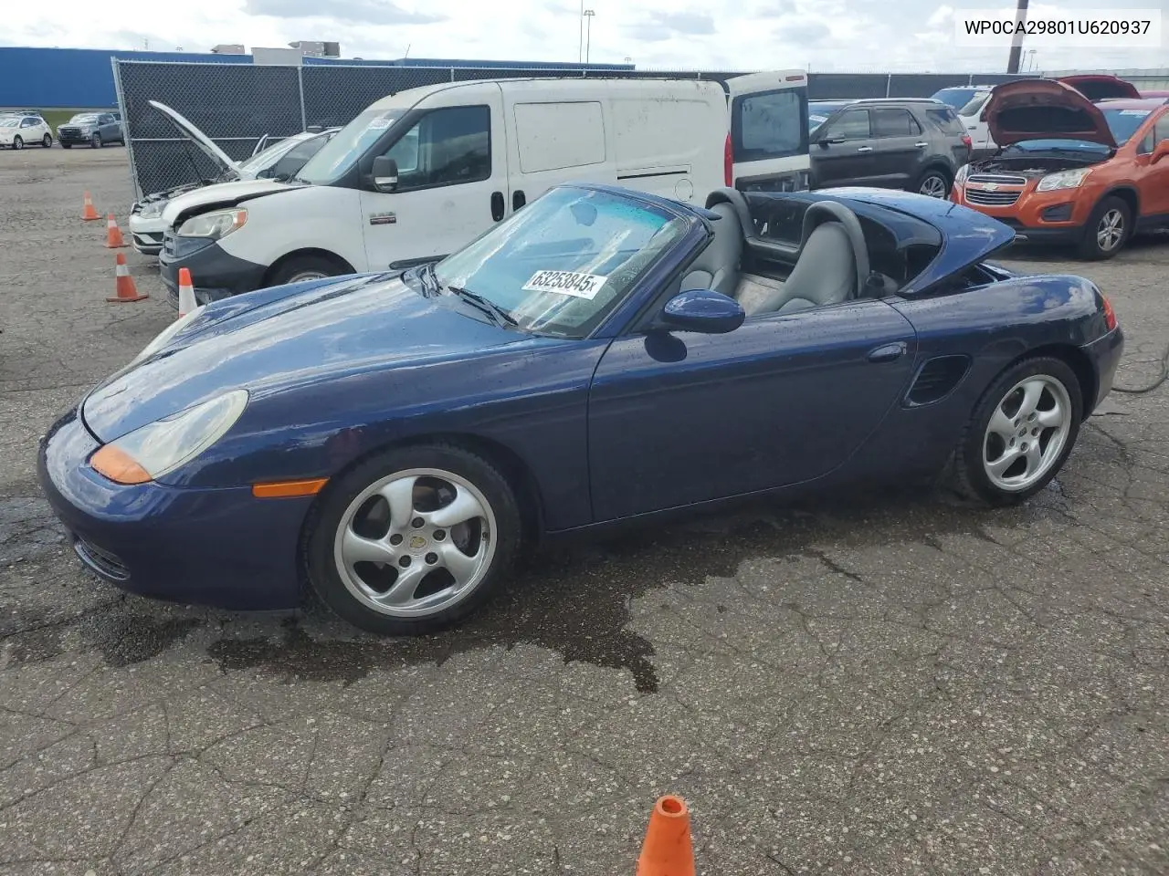 2001 Porsche Boxster VIN: WP0CA29801U620937 Lot: 63253845