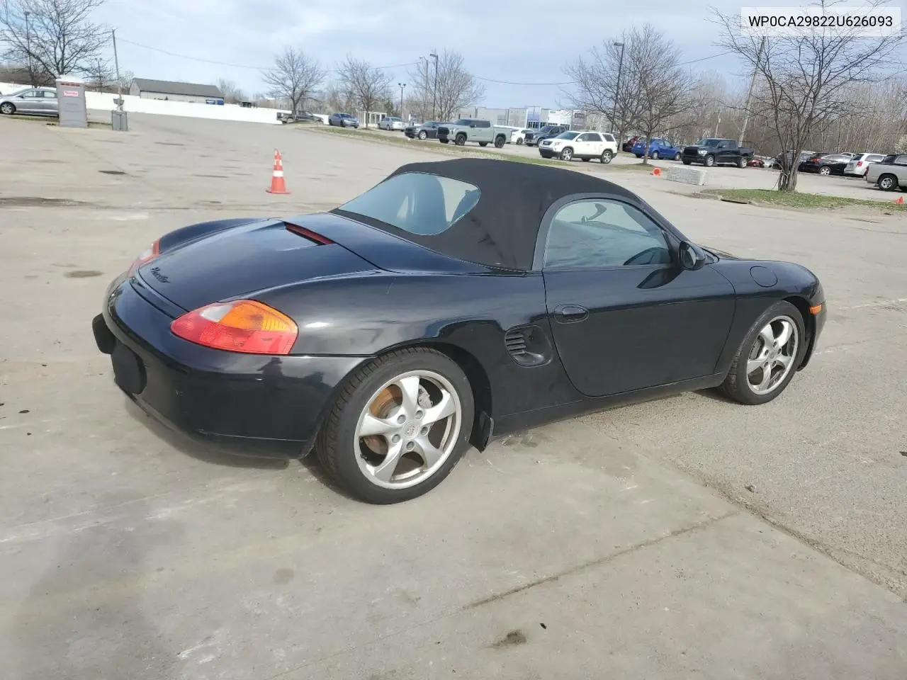 2002 Porsche Boxster VIN: WP0CA29822U626093 Lot: 50444655