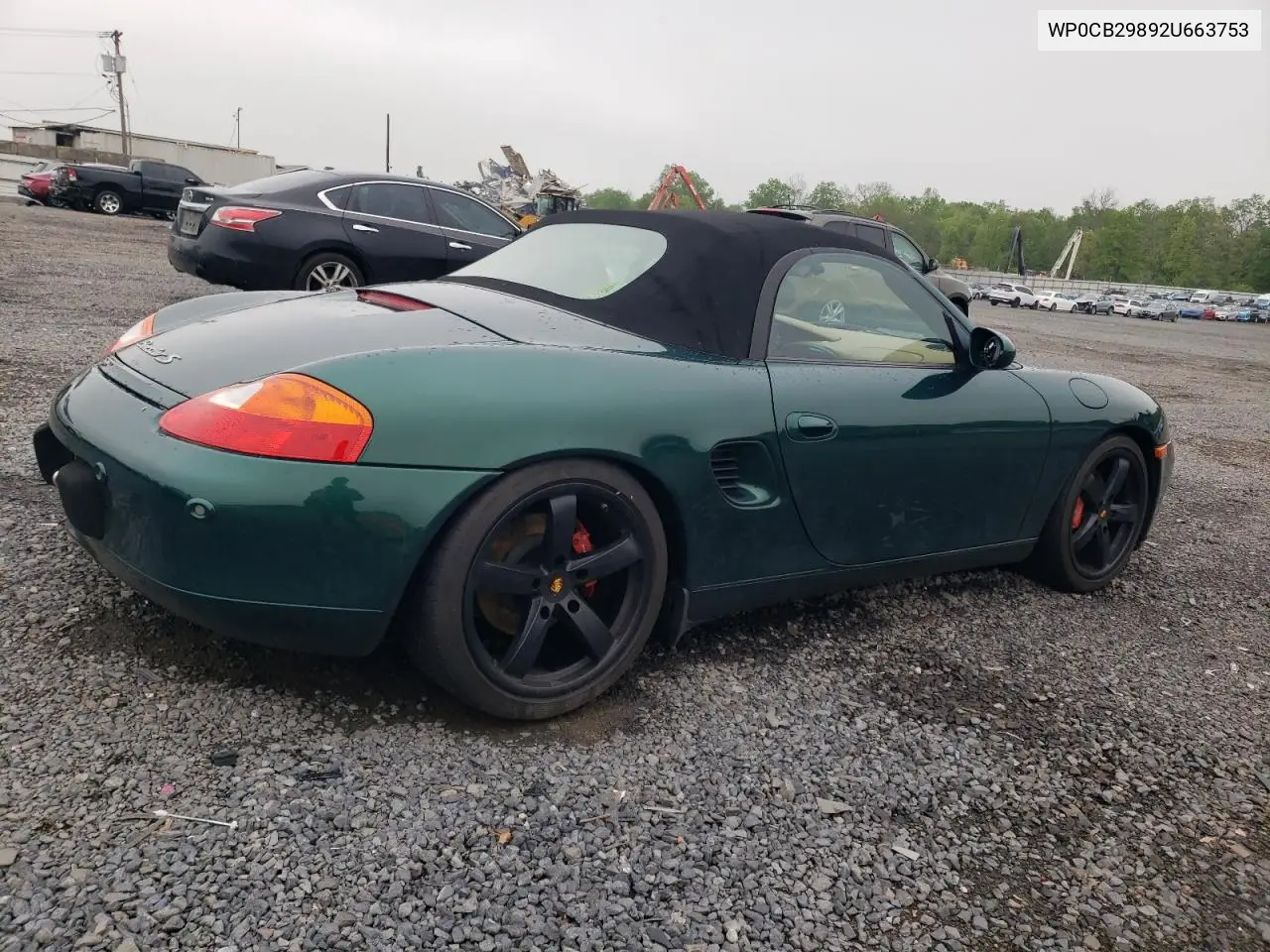 2002 Porsche Boxster S VIN: WP0CB29892U663753 Lot: 55394025