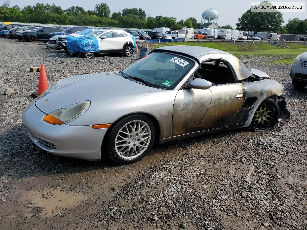 2002 Porsche Boxster VIN: WP0CA29802U622530 Lot: 60275485