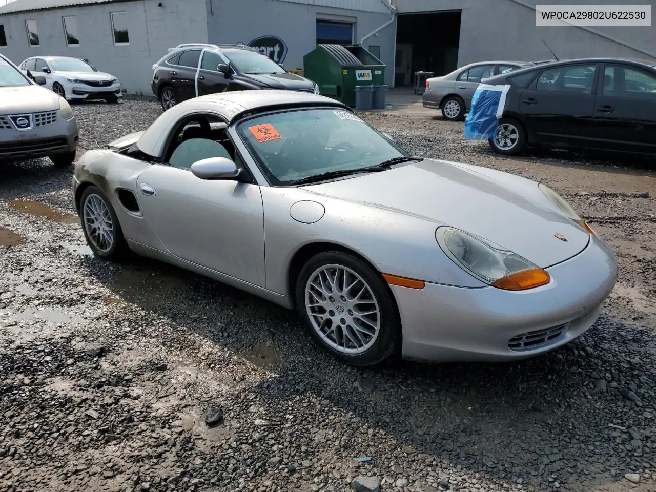 2002 Porsche Boxster VIN: WP0CA29802U622530 Lot: 60275485