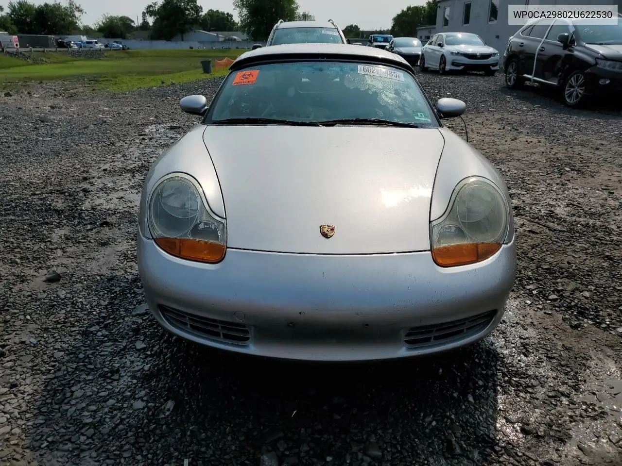 2002 Porsche Boxster VIN: WP0CA29802U622530 Lot: 60275485