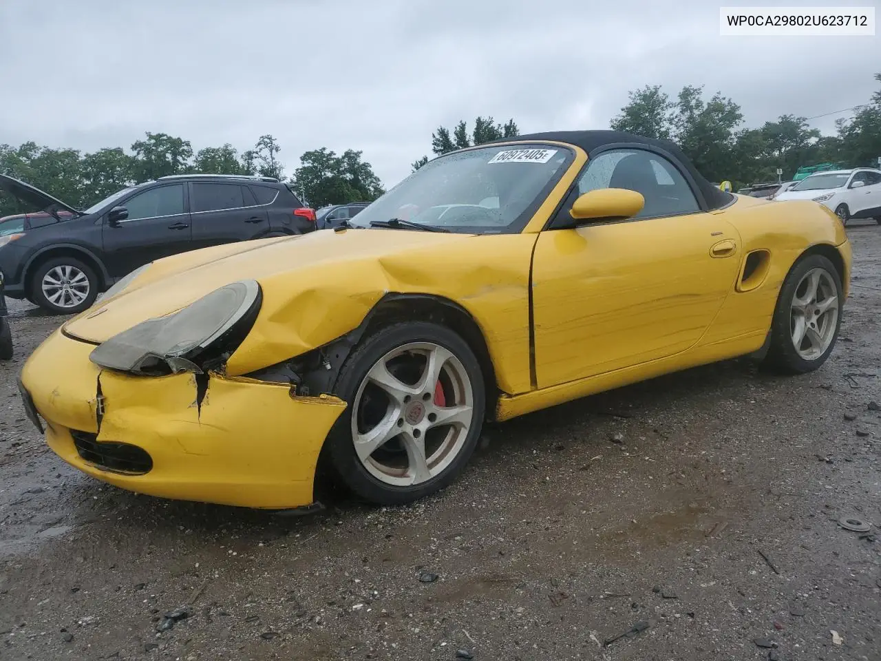 2002 Porsche Boxster VIN: WP0CA29802U623712 Lot: 60972405